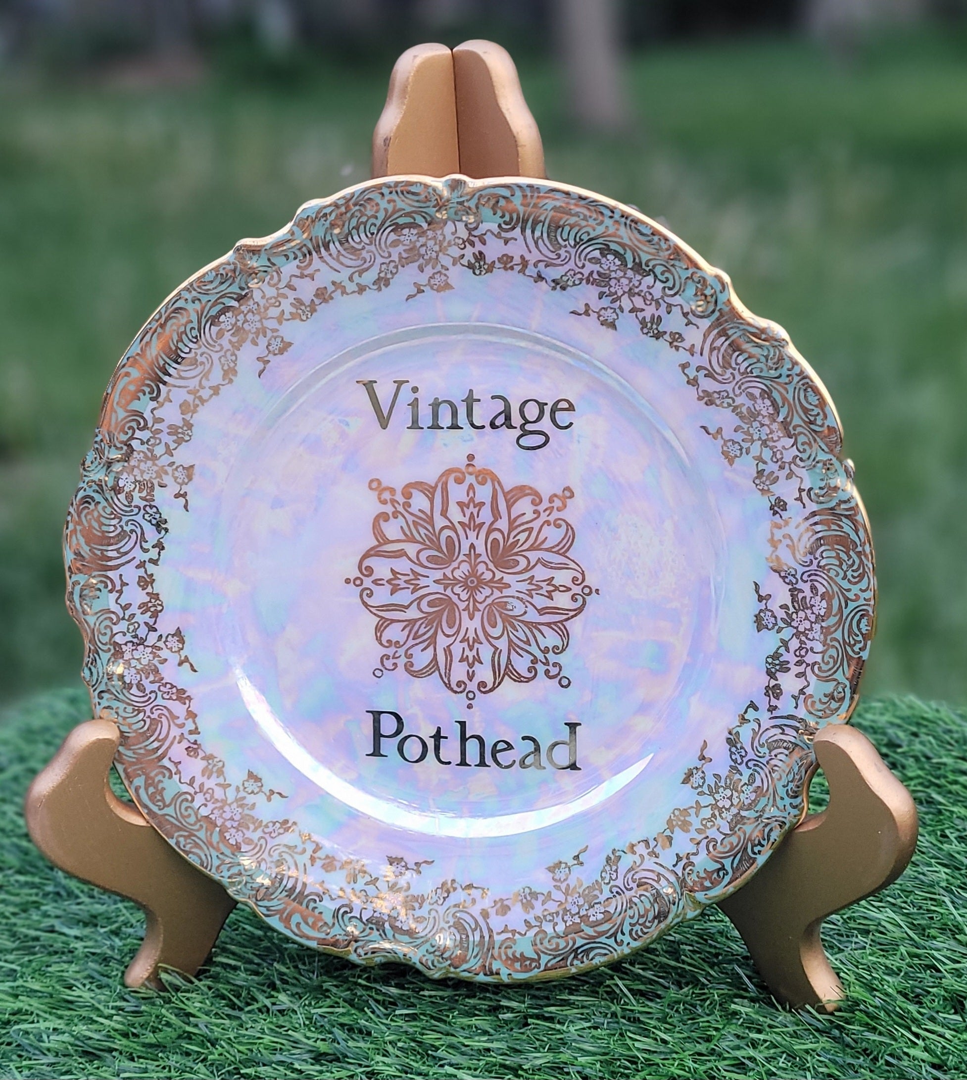 Vintage Pothead Milk Glass